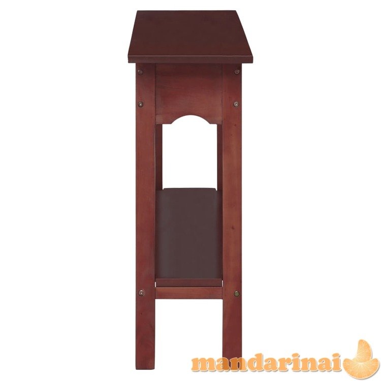 Konsolinis staliukas, rudas, 110x30x75cm, raudonmedžio masyvas
