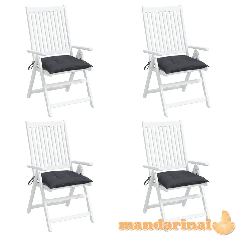 Kėdės pagalvėlės, 4vnt., antracito, 50x50x7cm, oksfordo audinys