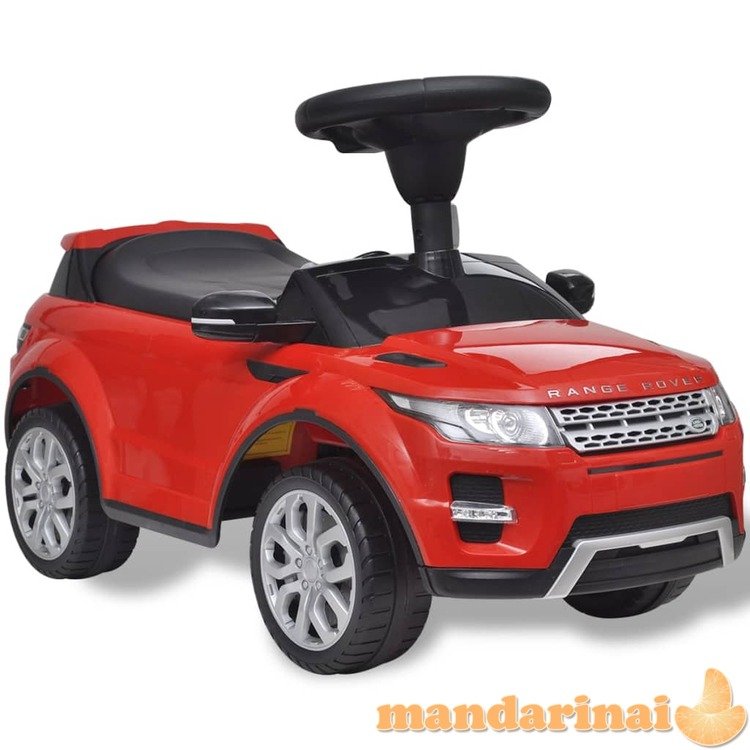 Land rover 348 vaikiškas automobilis su muzika, raudonas