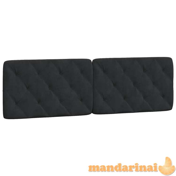 Galvūgalio pagalvėlė, juodos spalvos, 160cm, aksomas