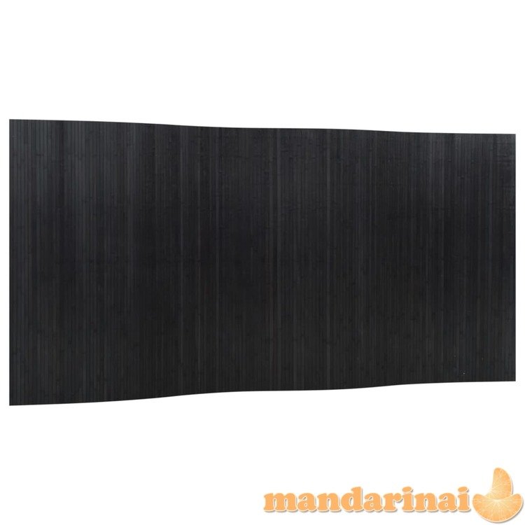 Kambario pertvara, juodos spalvos, 165x400cm, bambukas