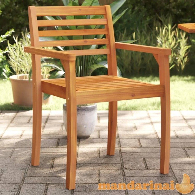Sodo kėdės, 8vnt., 59x55x85cm, akacijos medienos masyvas