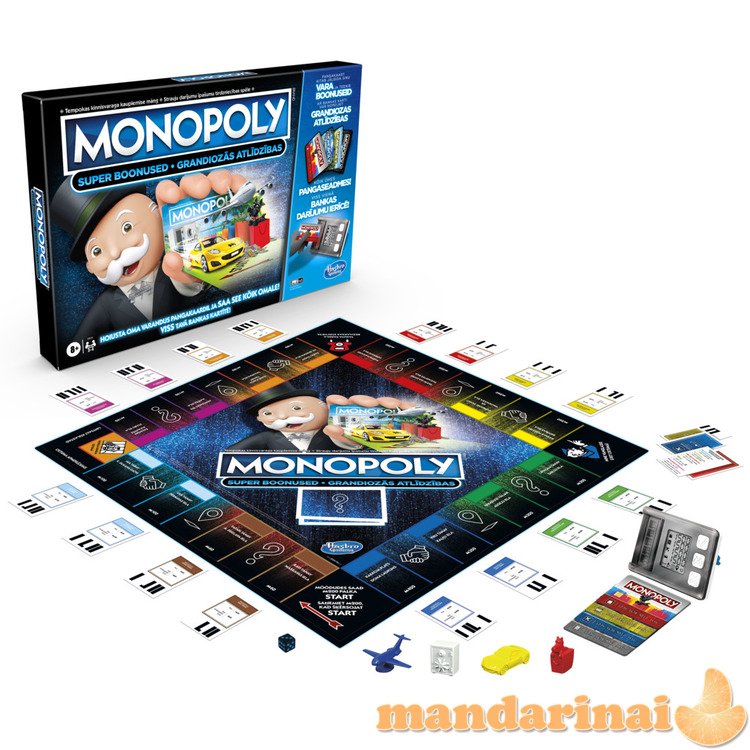 MONOPOLY Board game Super Electronic banking (In Estonian and Latvian lang.)