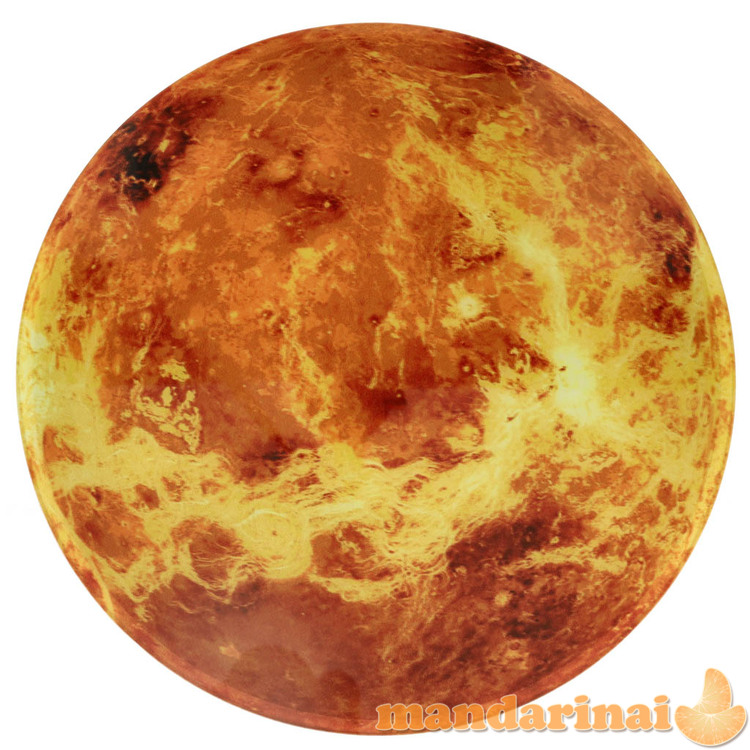 Planet Mars orange 32cm kainos laikrodis