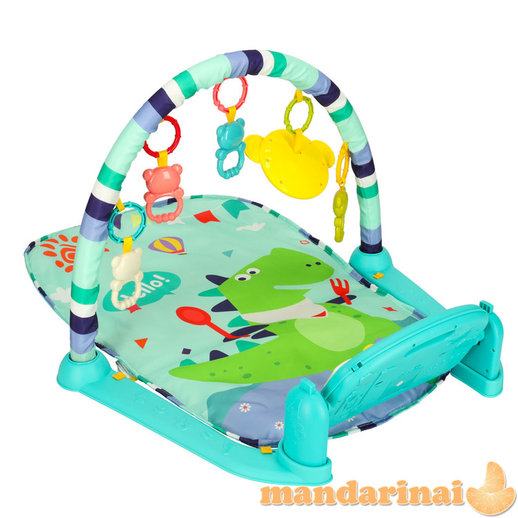 Mokomasis kilimėlis kūdikiams fortepijonas su barškučiais