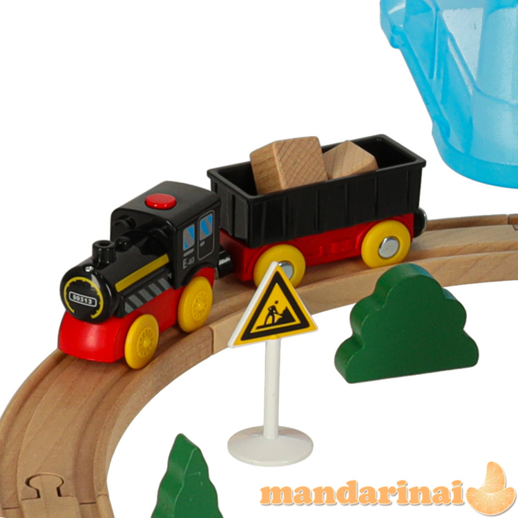 Geležinkelio vagonų bėgių traukinio statybos aikštelė 55el 3