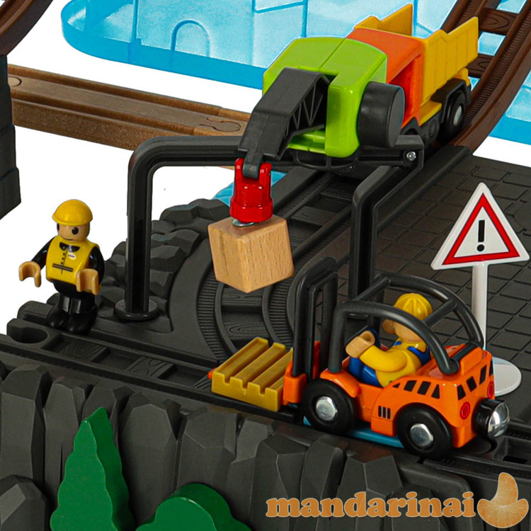 Geležinkelio vagonų bėgių traukinio statybos aikštelė 55el 4