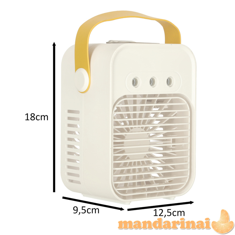 Oro kondicionieriaus ventiliatorius drėkintuvas sidabrinis 1