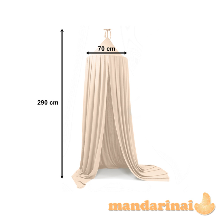 Baldakimo užuolaida tipi palapinė pakabinama smėlio spalvos