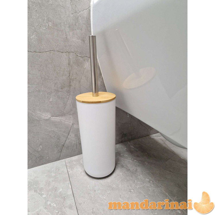 Vonios rinkinys šepetėlių dozatoriaus rinkinys iš 6 dalių baltos spalvos