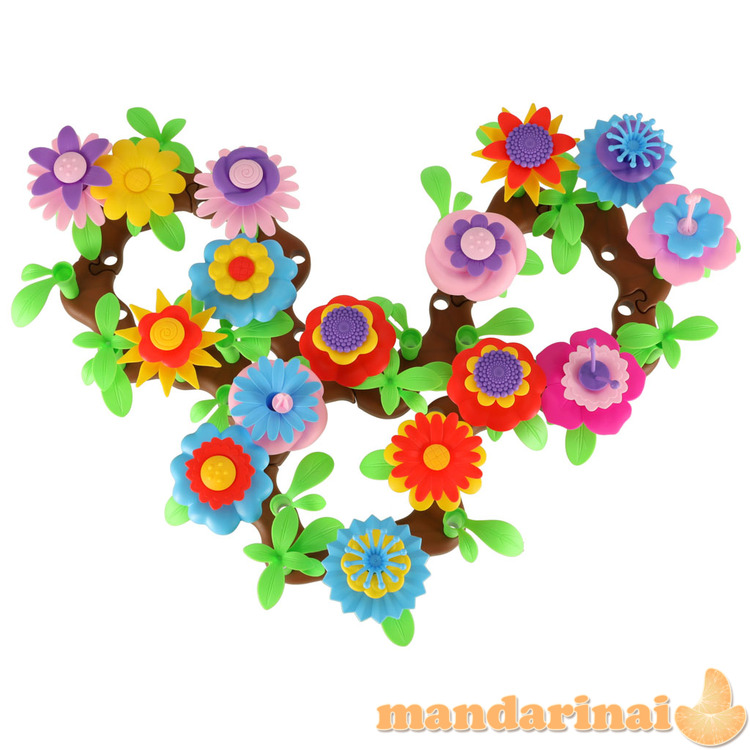 Gėlių kūrybiniai blokeliai gėlynas 104 vnt 4