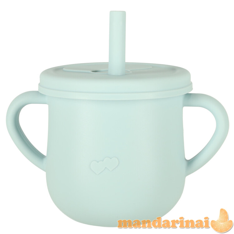 Silikoniniai indai vaikams krabams rinkinys iš 9 dalių mėlynos spalvos 3