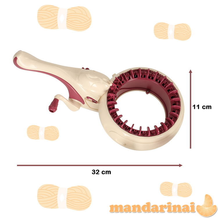 Audimo mašinų mezgimo siūlų rinkinys + priedai 3