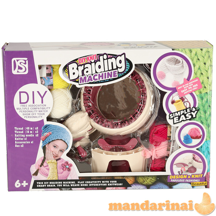 Audimo mašinų mezgimo siūlų rinkinys + priedai 4