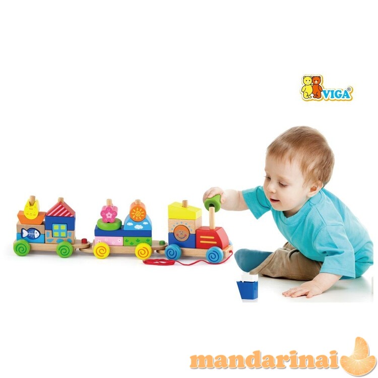 „Viga 50089 Pull Along Stacking Train“. 1