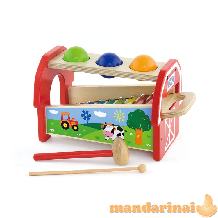 „Viga 50348 Pounding Bench“ ir ksilofonas