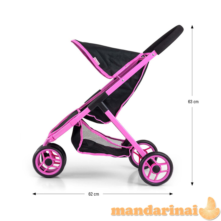 Susie Prestige Black lėlės vežimėlis