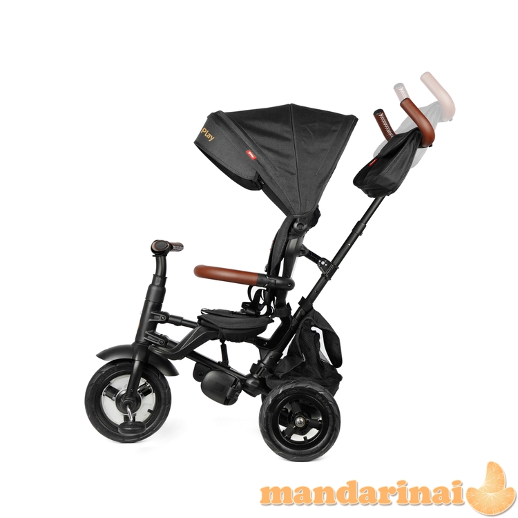 Qplay Rito Deluxe guminis juodas triratis