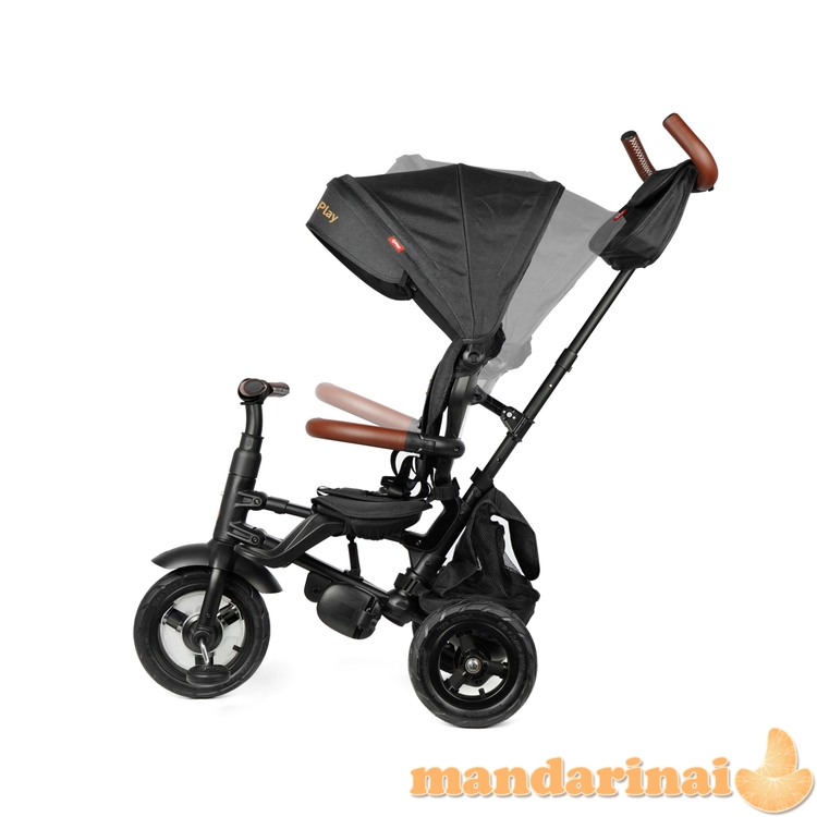 Qplay Rito Deluxe guminis juodas triratis