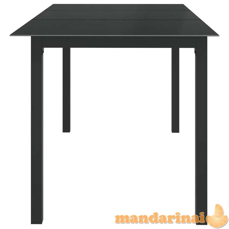Sodo stalas, antracito, 150x90x74cm, aliuminis ir stiklas