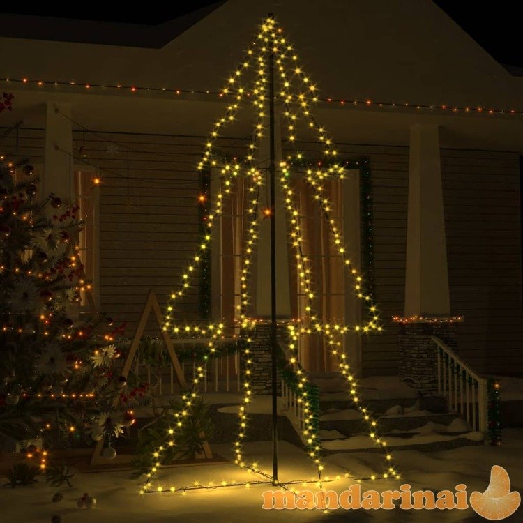 Kalėdų eglutė, 120x220cm, kūgio formos, 300 led lempučių