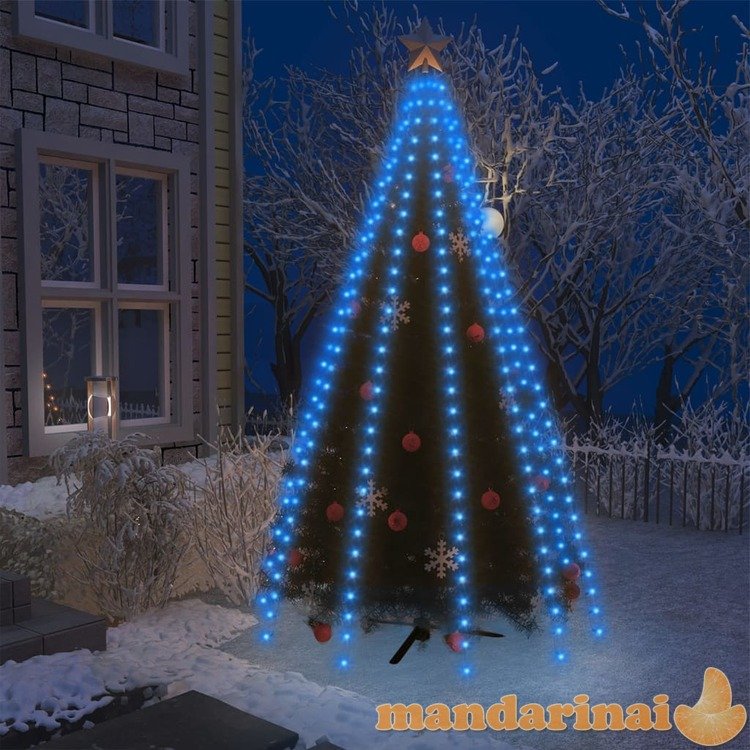 Kalėdų eglutės girlianda su 250 mėlynų led lempučių, 250cm