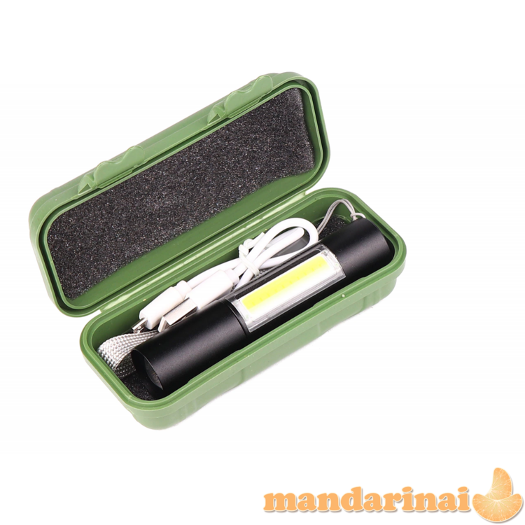 Pakraunamas mini prožektorius su dėžute