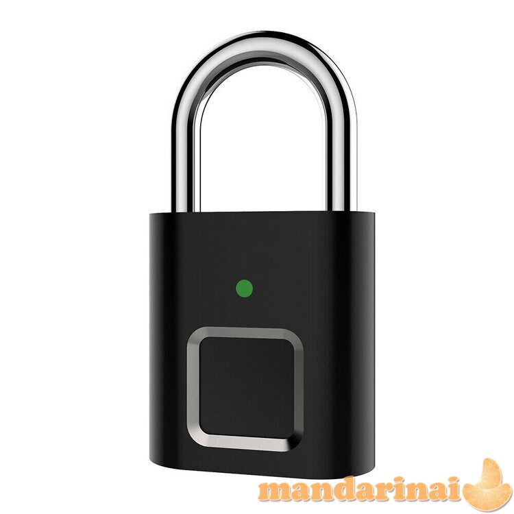 Išmani pakraunama spyna, atrakinama pirštų antspaudu