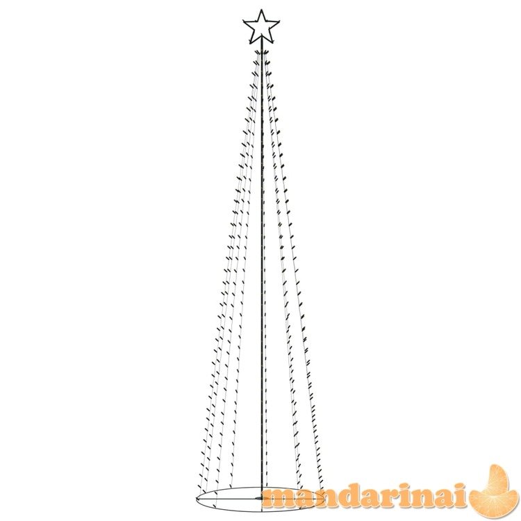 Kalėdų eglutė, 100x360cm, kūgio formos, 400 baltų led lempučių