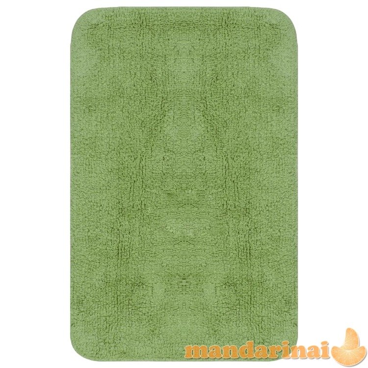Vonios kilimėlių rinkinys, 3d., žalias, audinys