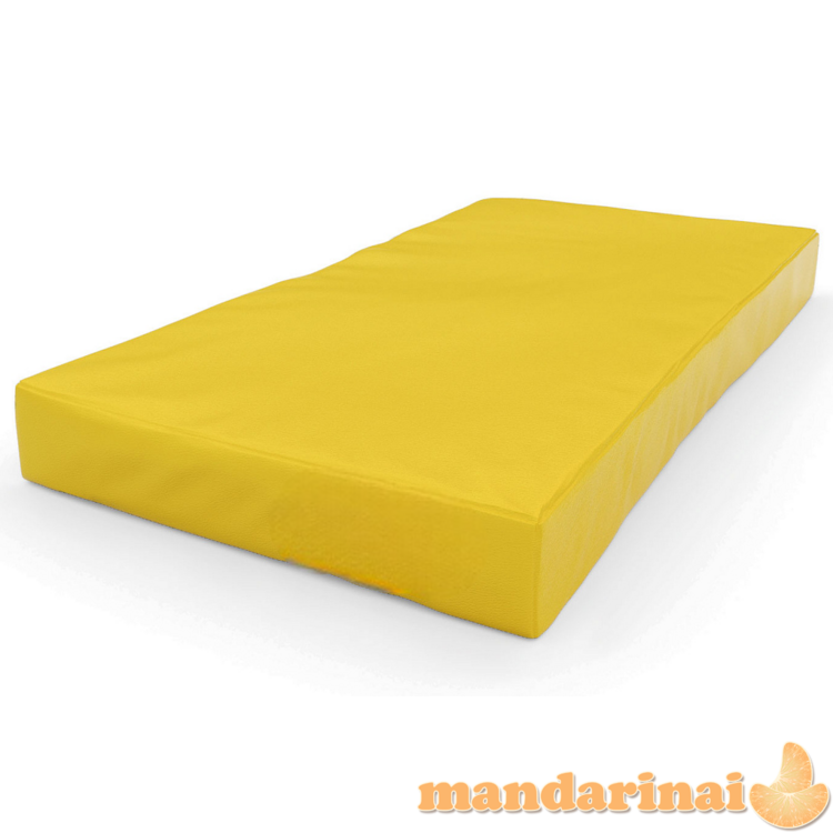 Gimnastikos čiužinys SANRO 100x50x10 cm geltonas