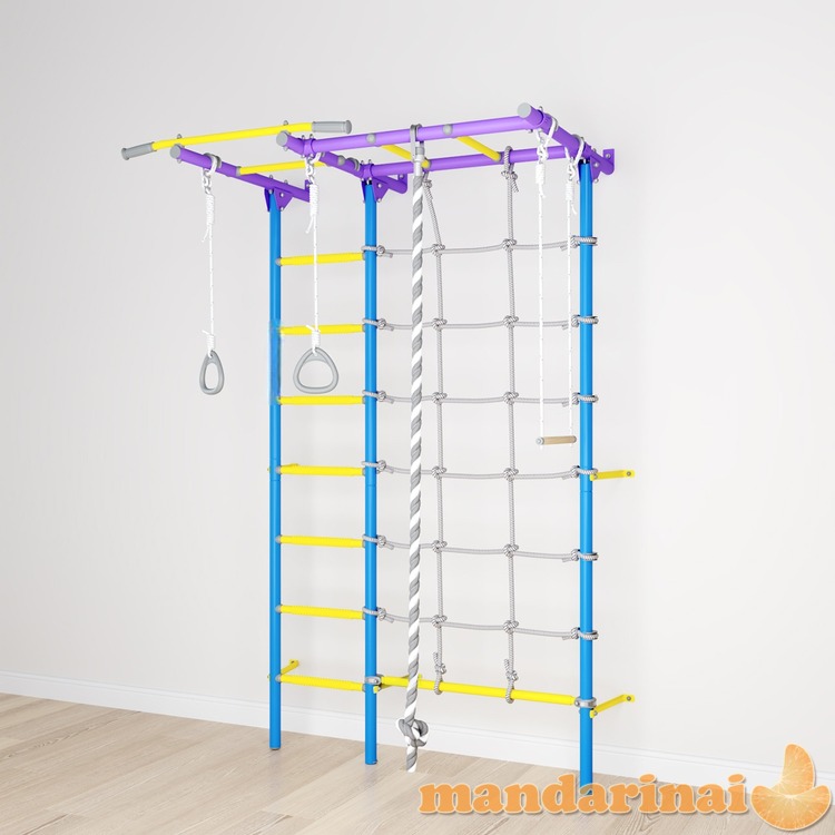 Sporto kompleksas (gimnastikos sienelė) SANRO S7 &scaron;viesiai violetinė-žydra, 219,6x154cm