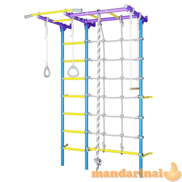 Sporto kompleksas (gimnastikos sienelė) SANRO S7 &scaron;viesiai violetinė-žydra, 219,6x154cm