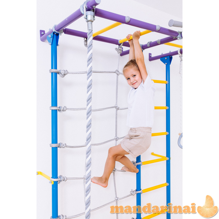 Sporto kompleksas (gimnastikos sienelė) SANRO S7 &scaron;viesiai violetinė-žydra, 219,6x154cm