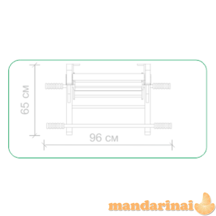 Medinė &scaron;vedi&scaron;ka gimnastikos sienelė STANDART D-7 230x64cm 2