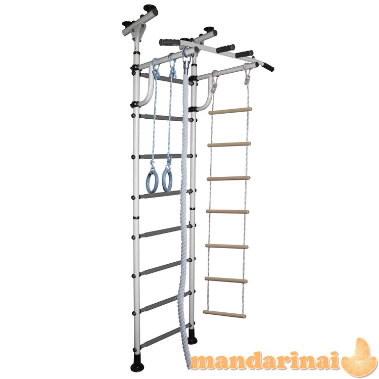 Sporto kompleksas (gimnastikos sienelė) JUNIOR ATLET-R balta-pilka, 245-290x60cm