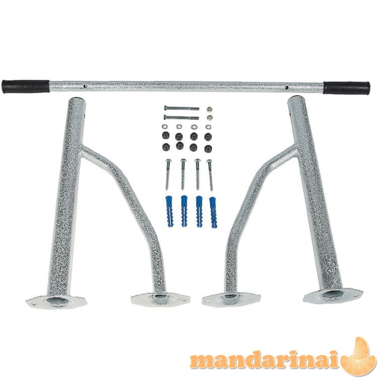 Prie sienos montuojamas skersinis SANRO SAN-1 baltas, iki 120kg 2