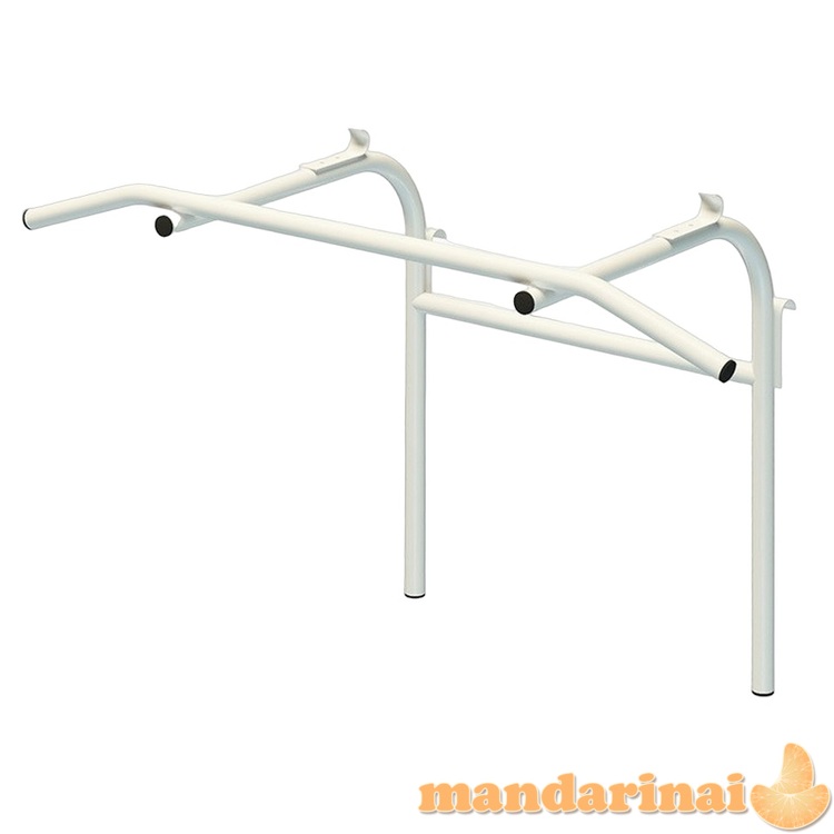 Ant sienelės pakabinamas skersinis + lygiagretės SANRO 2in1 Baltas, iki 150kg