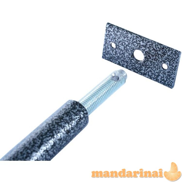 Tarp sienų/durų staktos montuojamas skersinis SANRO-3, tamsiai pilkas reguliuojamo ilgio (97-107cm), iki 130kg 3