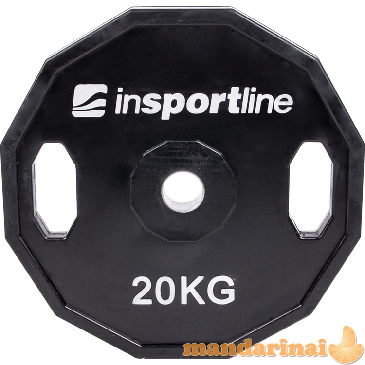 Guma dengtas svorio diskas inSPORTline Ruberton 20 kg