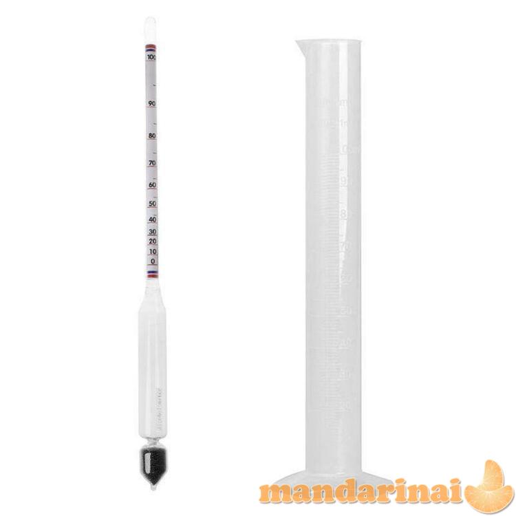 Klasikinis spiritometras alkoholio koncentracijai matuoti