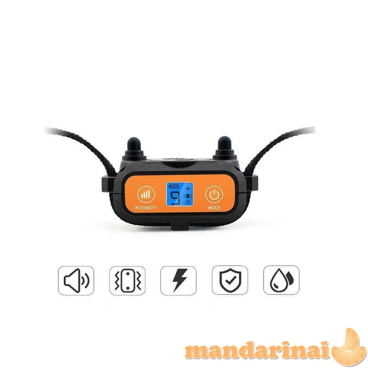 Vandeniui atsparus 5 režimų anti-lojimo antkaklis