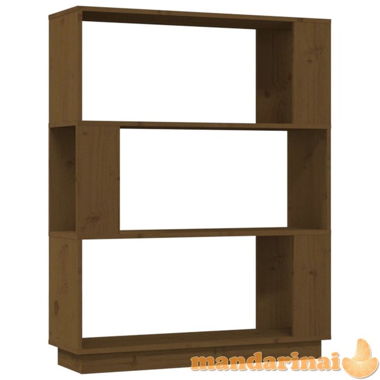 Spintelė knygoms/kambario pertvara, ruda, 80x25x101cm, mediena