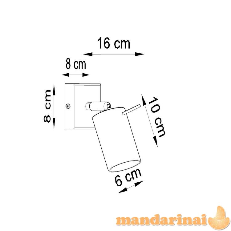 Sieninis šviestuvas žiedas 1 pilkas 7