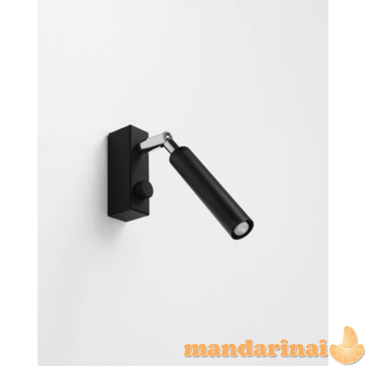 Sieninis šviestuvas OCULARE1 juodas