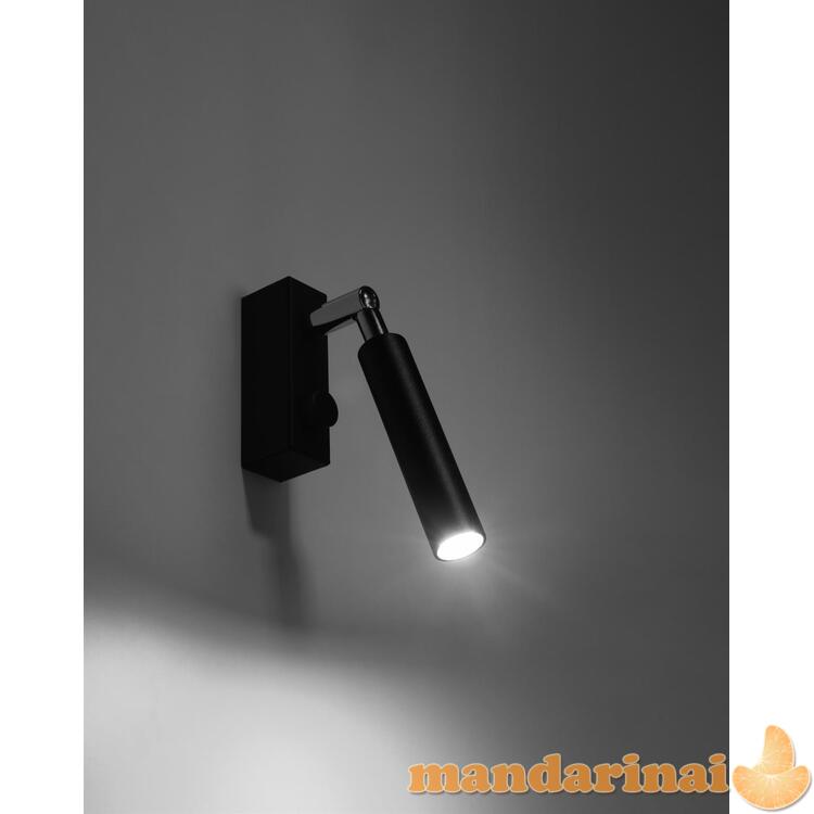 Sieninis šviestuvas OCULARE1 juodas