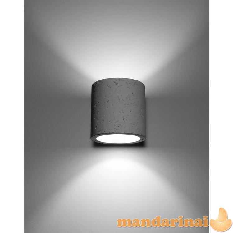 Sieninis šviestuvas orbis betonas