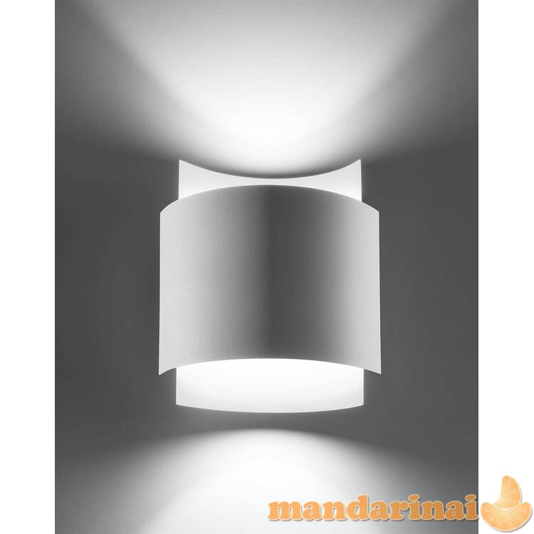 Sieninis šviestuvas poveikis baltas