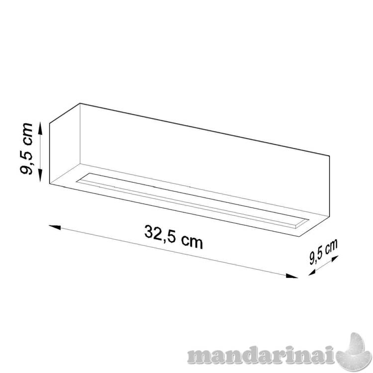 Sieninis šviestuvas keramika vega pilka 7
