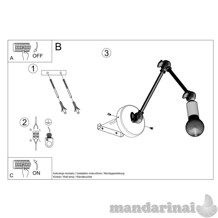 Sieninė lemputė juoda spalva 4